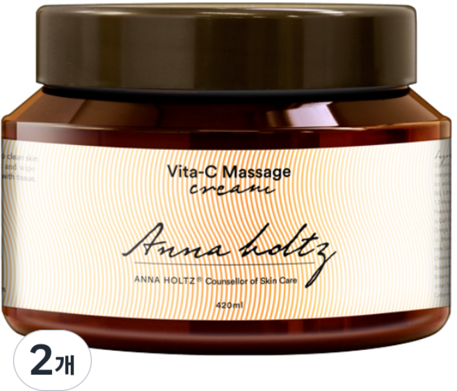 안나홀츠 비타C 마사지 크림, 2개, 420ml