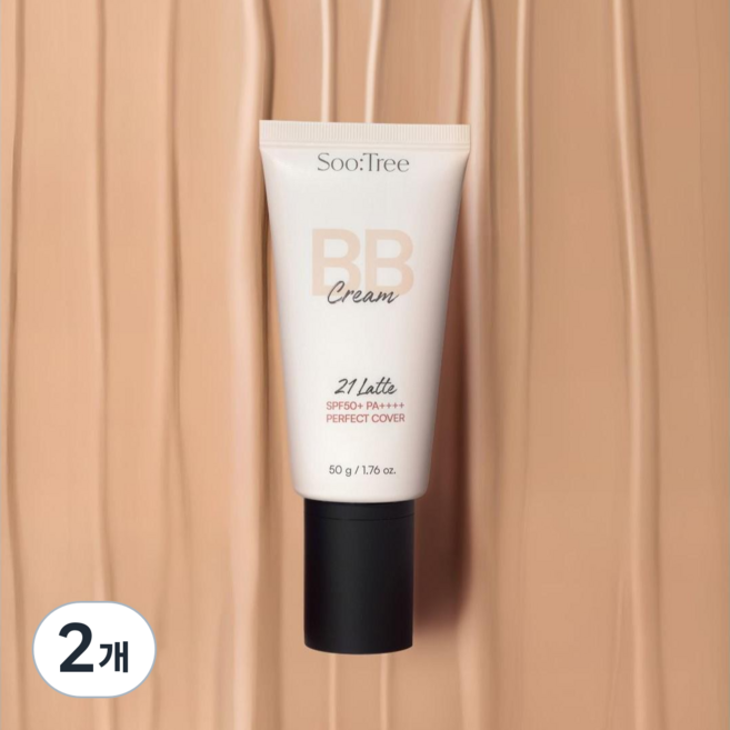 수트리 비비크림/Soo:tree bb cream SPF 50+PA++++, 2개, 50g, 23호 Mocha