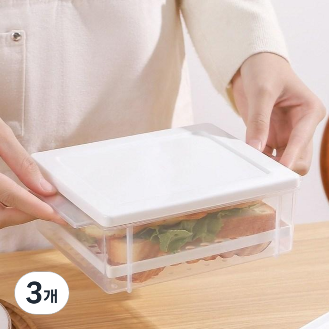 냉장고 식품 보관함 냉장고 밀폐용기 냉장고 보관용기 냉장고 수납정리 밀폐용기 냉장고 용기 냉장고 정리 냉장고 정리용기 냉장고 종류별 정리함 냉장고정리 냉장고정리 용기 세트, 3개, 1개