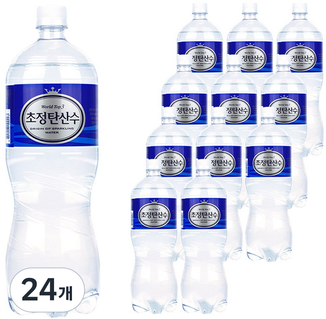 초정탄산수 플레인, 1.5L, 24개