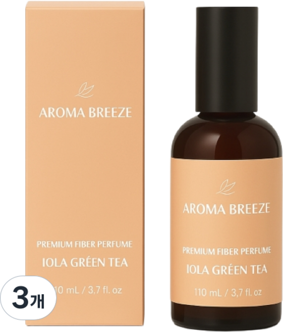 아로마브리즈 프리미엄 섬유향수, 에끌라그린티, 3개, 110ml