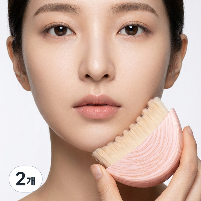 네이빈 브이라인 리프팅 브러쉬 붓기제거 얼굴 마사지기, 핑크, 2개