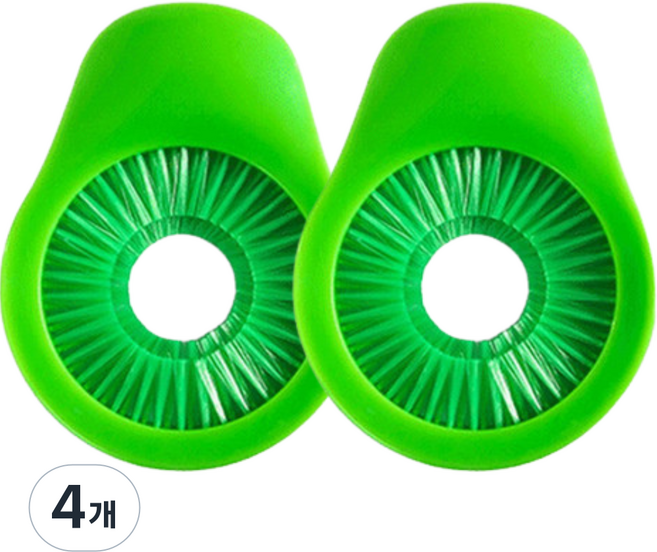 Mirsh 다용도 야채 클리너 브러쉬 세척솔, 4개, 그린