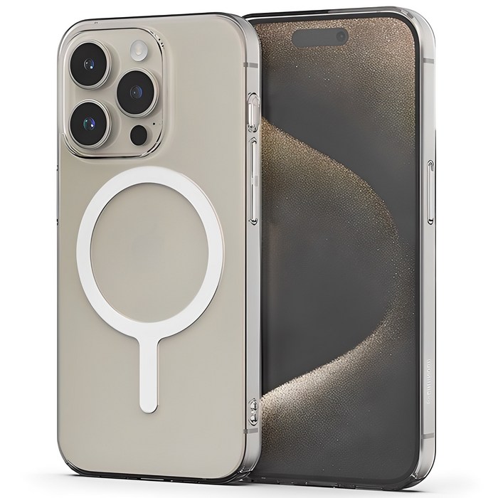 신지모루 맥세이프 변색 없는 1mm 슬림 M 에어로핏 베이직 휴대폰 케이스 - 맥세이프 케이스