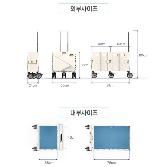 도그독 퍼스트 프리미엄 캠핑 듀얼 웨건 폴딩카트, 소이밀크 후기 분석 - 폴딩 후 자립 상태