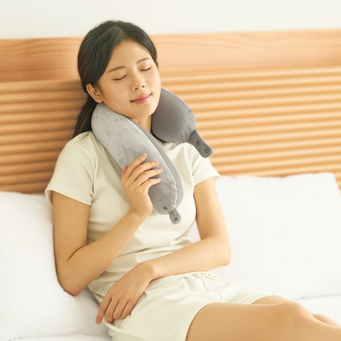 지티스 양면 기내용 여행용 목베개 후기 분석 - 보관 파우치 구성