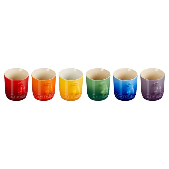 르크루제 카푸치노머그 200ml 6종 세트 + 쇼핑백 S, 혼합색상 후기 분석 - 하단 브랜드 로고 디테일