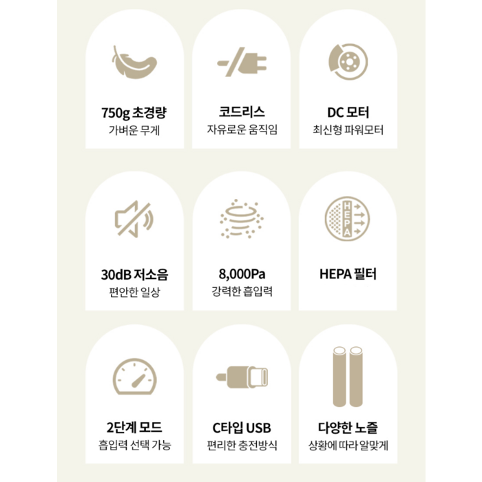 클래파 DC모터 다용도 미니 핸디형 무선청소기, 그레이 후기 분석 - 한 손으로 쥔 모습