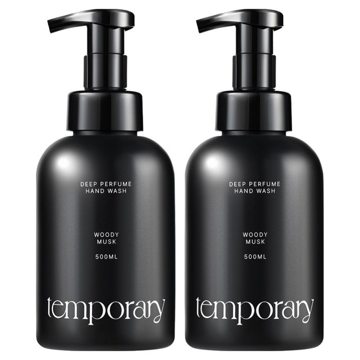 템포러리 딥퍼퓸 핸드워시 우디머스크, 2개, 500ml