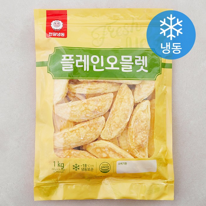 천일식품 플레인 오믈렛 (냉동), 50g, 20개입, 1개