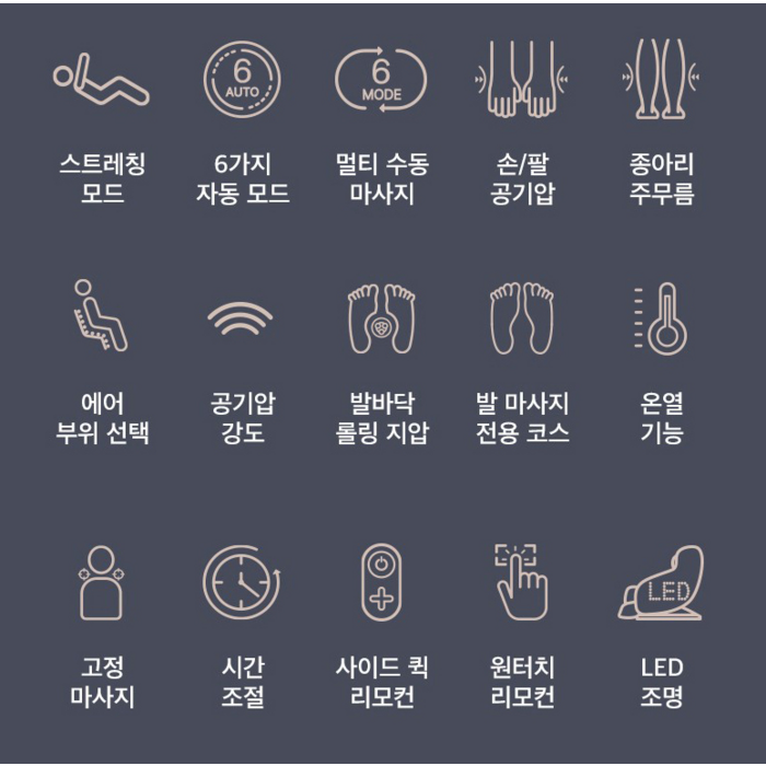 제스파 컴포르테 안마의자 + 전용 러그 방문설치, ZPC2034(안마의자) 후기 분석 - 어깨 에어백 시스템