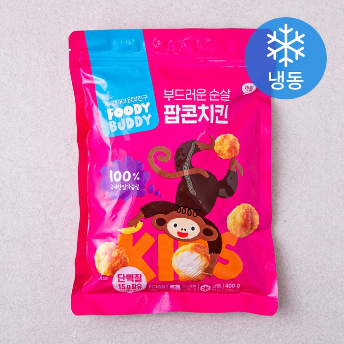 푸디버디 순살 팝콘치킨 (냉동), 400g, 1개
