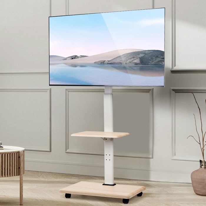 홈플래닛 삼탠바이미 TV 스탠드 후기 분석 - 화이트 프레임 질감