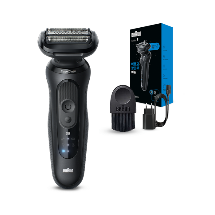 BRAUN 시리즈 5 전기면도기, 52-N1000s, 블랙