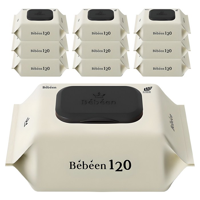 Bebeen 120 Infant Wipes Cap Type