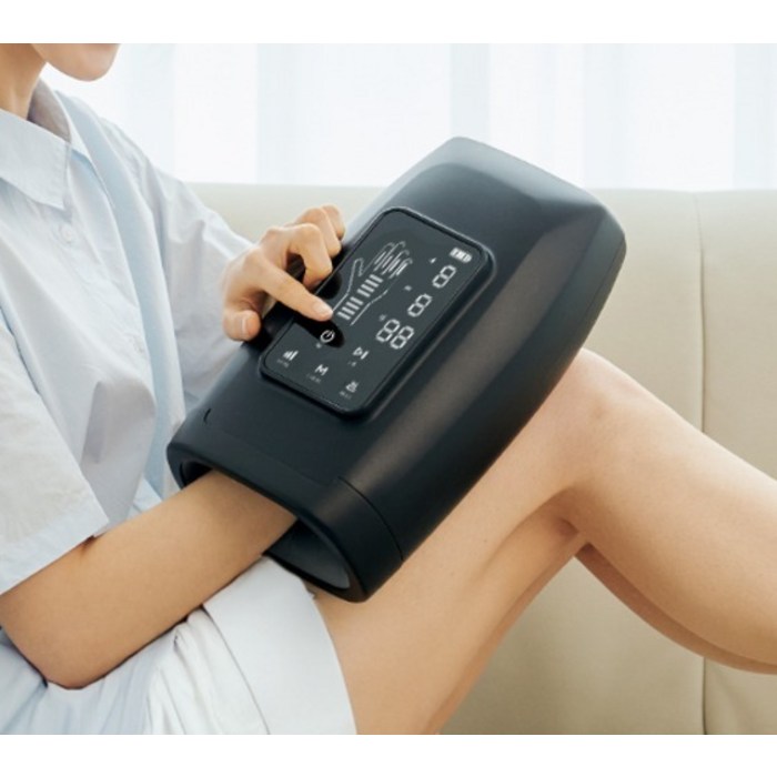 닥터포텐 프리미엄 온열 손가락 손 마사지기 X Pro 후기 분석 - 세련된 실버 블랙 컬러 디자인