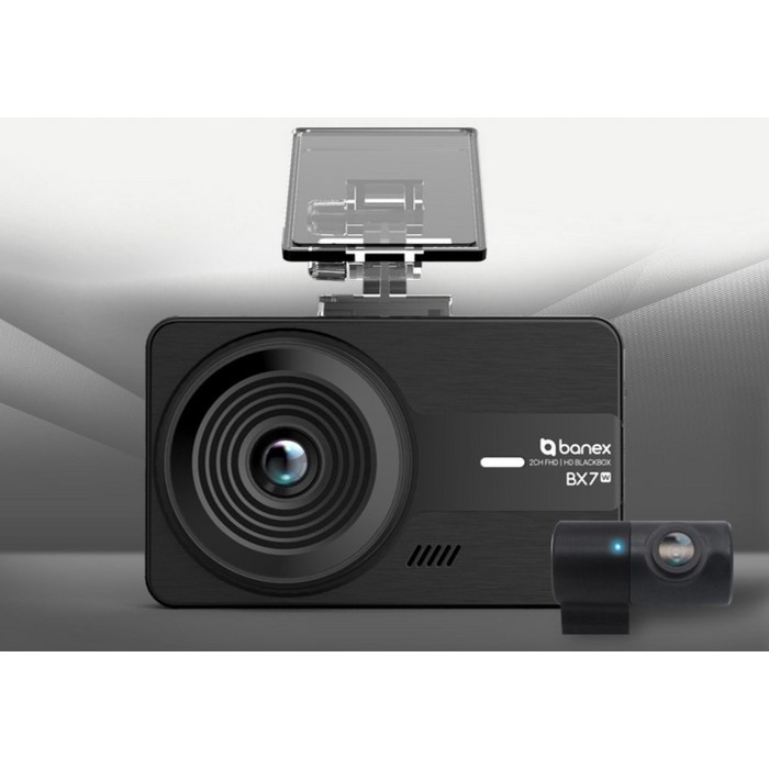 바넥스 전후방 FHD 2채널 블랙박스 BX7W, 32GB 후기 분석 - 제품 렌즈 부위 및 상세 클로즈업