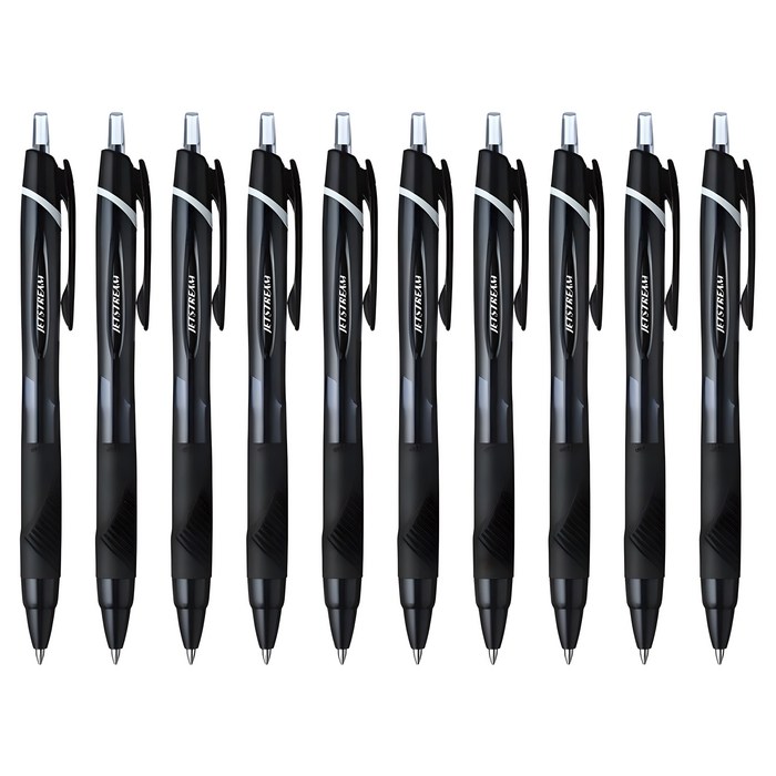 제트스트림 유성볼펜 0.7mm SXN-150-07, 블랙, 10개 - 필기감 좋은 볼펜