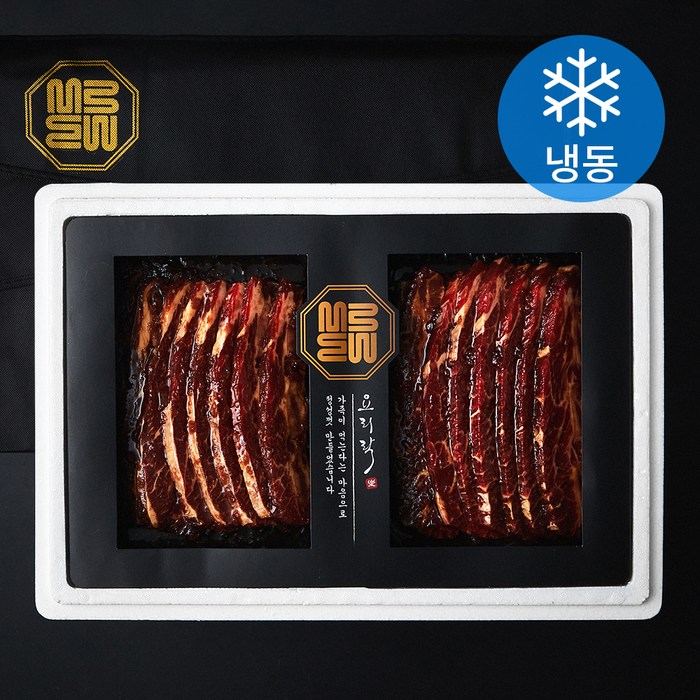 요리락 양념 소 LA갈비세트(냉동), 1.6kg, 1세트
