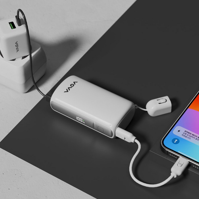 보바 그립 미니 고속충전 보조배터리 10000mAh, VA-115 후기 분석 - 세련된 블랙 컬러