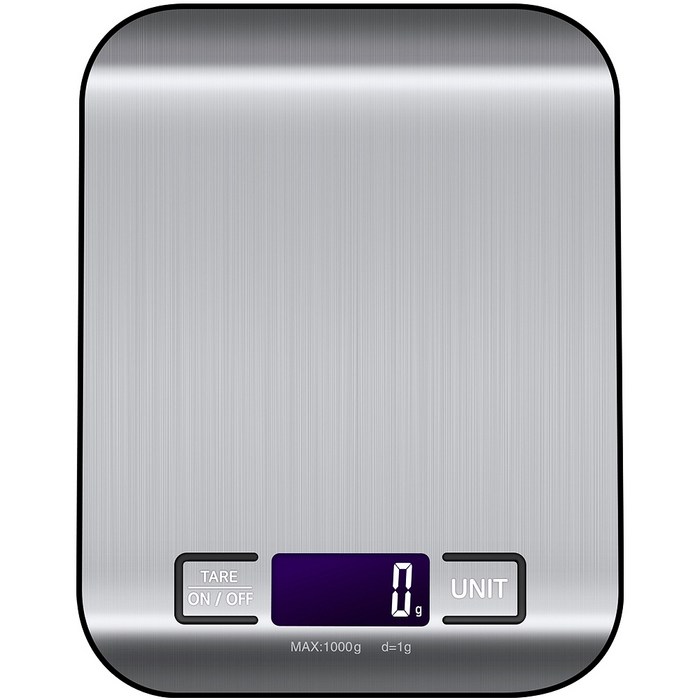 HomePlanet Stainless Steel Digital Backlighting Kitchen Scale 1kg