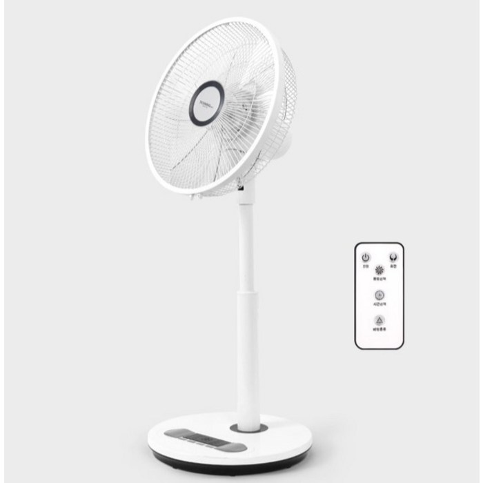 대웅모닝컴 미세풍 발터치 좌석용 리모컨 선풍기, DWF-FR1410 후기 분석 - 선풍기 헤드 및 망 상세