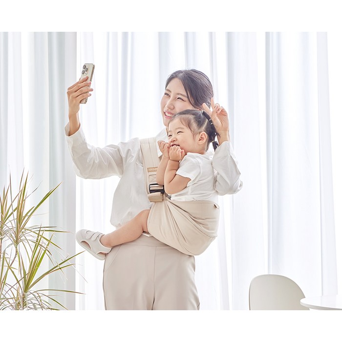 꿈비 폴딩 사이드 힙시트, 베이지 후기 분석 - 시트 하단