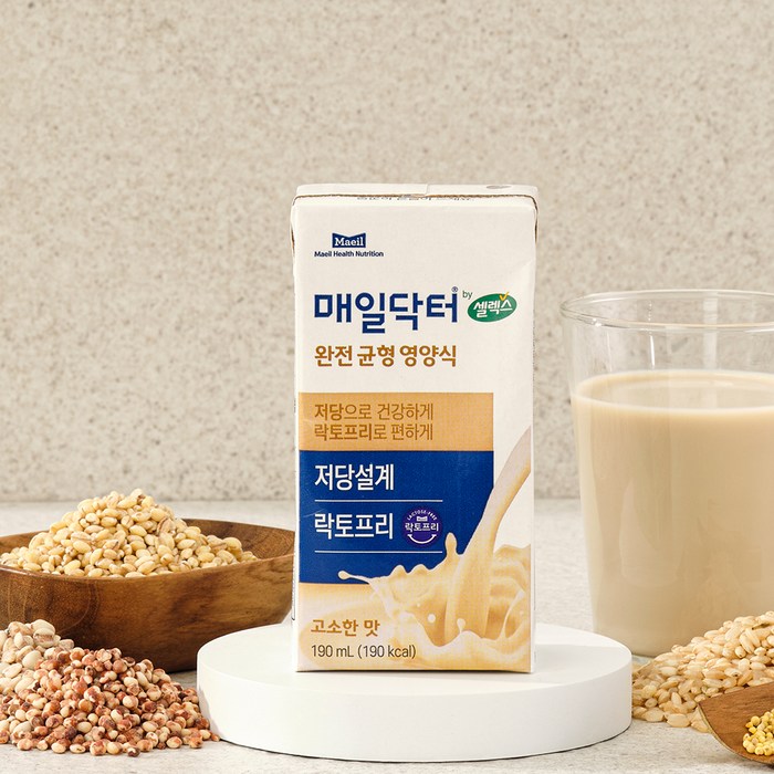 셀렉스 매일닥터 완전균형영양식 고소한맛, 190ml 후기 분석 - 간편한 휴대성