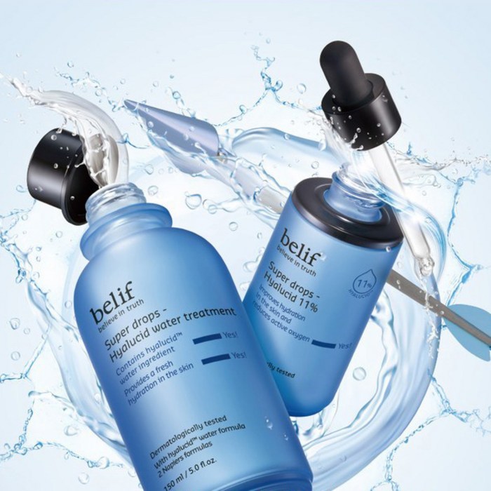 빌리프 슈퍼 드랍스 히알루씨드 11% 앰플, 30ml 후기 분석 - 화장대 거치 컷
