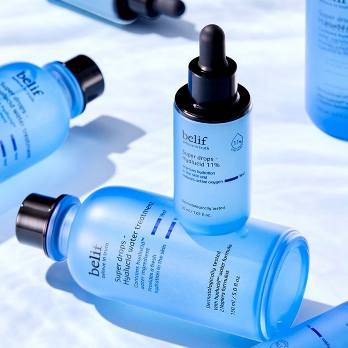 빌리프 슈퍼 드랍스 히알루씨드 11% 앰플, 30ml 후기 분석 - 제형 텍스처 테스트
