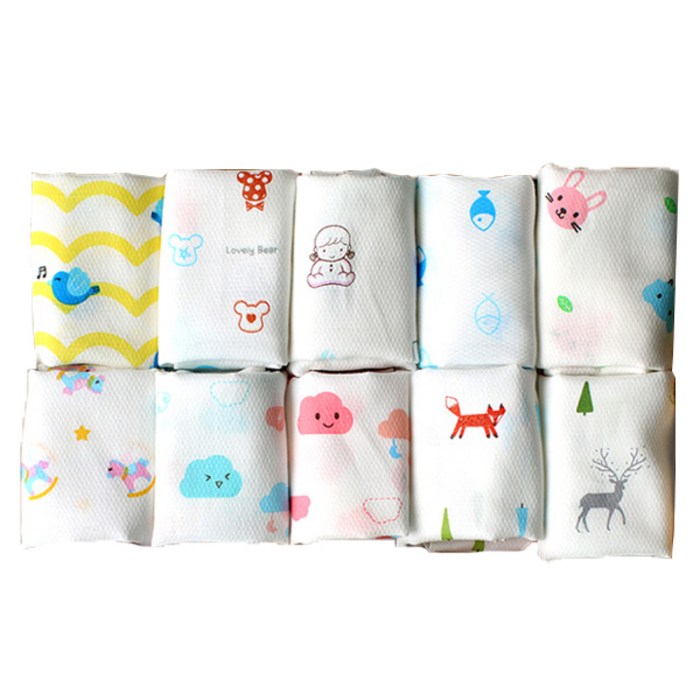 Ozmom Children’s Character Gauze Handkerchief 10p Set