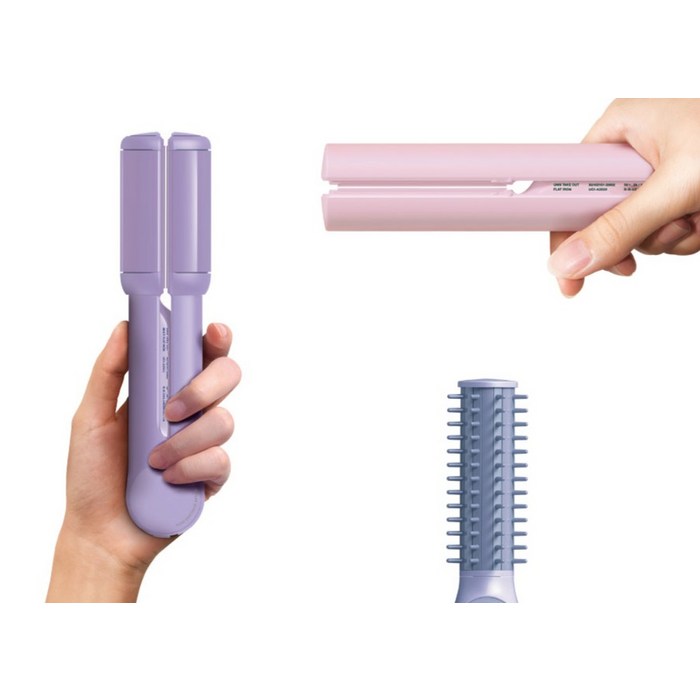 유닉스 충전용 무선 플랫 고데기, PASTELPINK 후기 분석 - 고정 락 버튼 장치