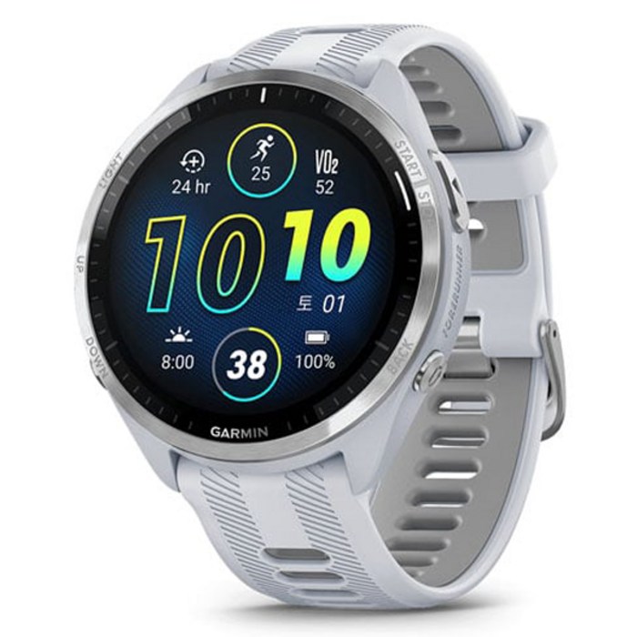 가민 포러너 965 스마트워치, 화이트, 46.5mm, GPS - 가민 워치