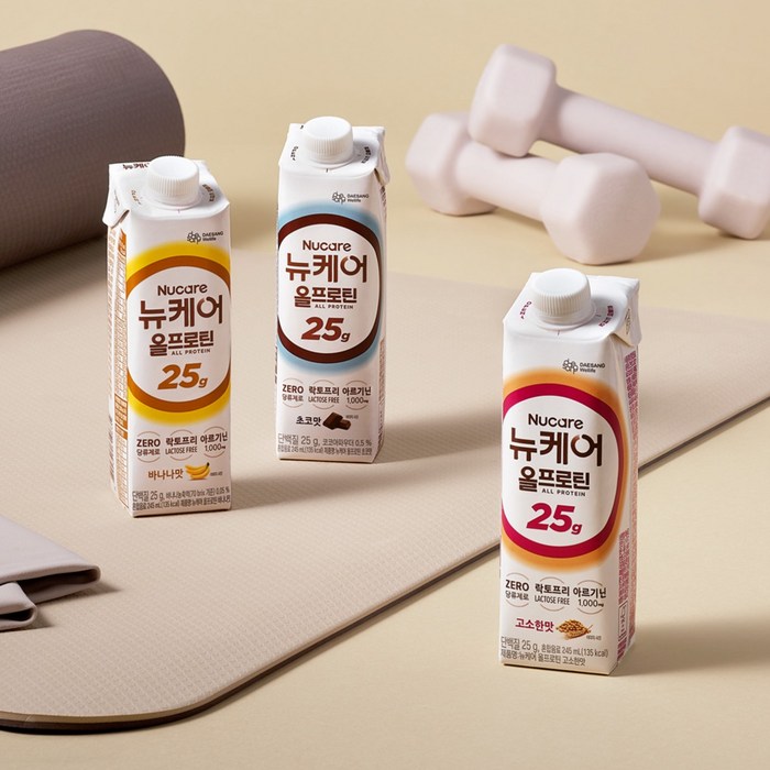 뉴케어 올프로틴 초코맛 후기 분석 - 박스 패키지 구성
