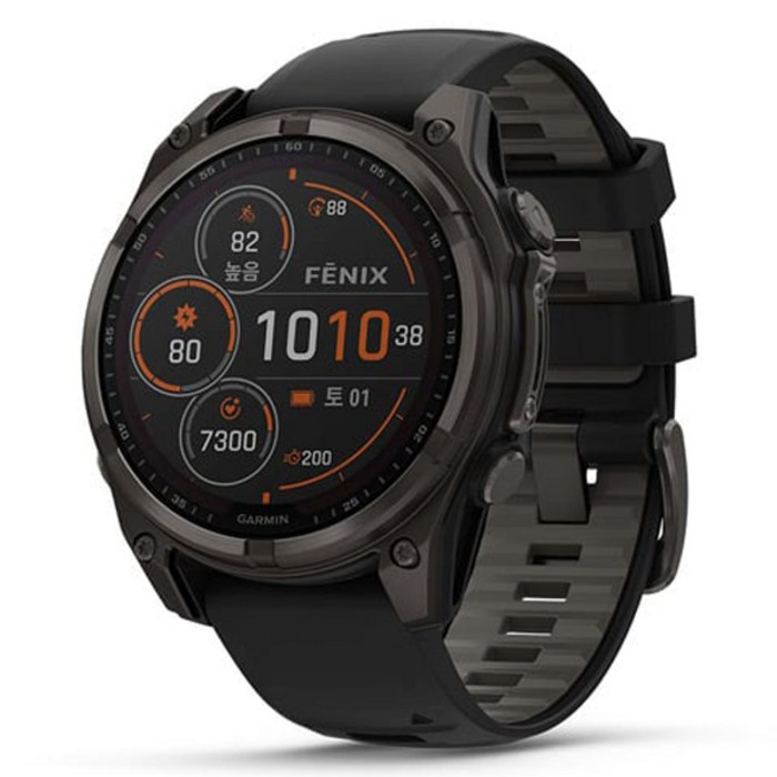 가민 피닉스 8 솔라 아웃도어 스마트워치, 카본그레이, 47mm, GPS + 블루투스 - 가민 워치