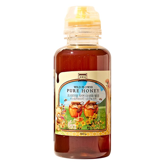 정원담 프리미엄 자연 야생화 순수 벌꿀, 1개, 500g