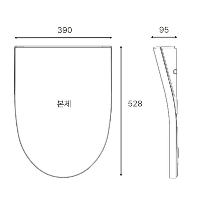 블루밍 강소라 메디워시 울트라슬림 비데 MEDI-9R 후기 분석 - 야광 조명 기능