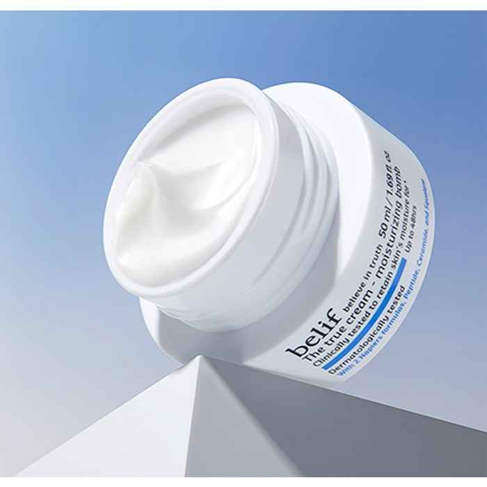 빌리프 더 트루 크림 아쿠아 밤 40ml + 모이스춰라이징 밤 40ml 듀오 기획 세트 후기 분석 - 손등 테스트 비포 애프터