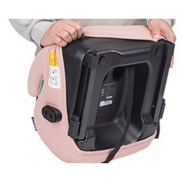 순성 버디 프로 부스터 ISOFIX 주니어 카시트, 실버베이지 후기 분석 - 헤드레스트 확장 모습