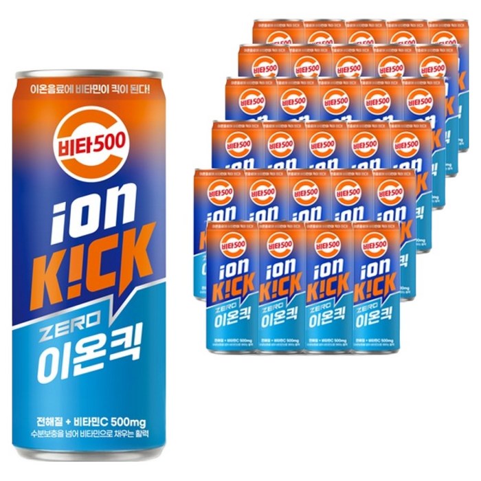 비타500 이온킥 제로 이온음료, 30개, 240ml
