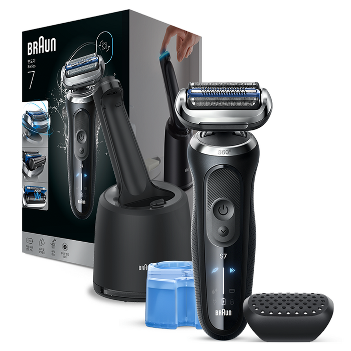 BRAUN 2026년형 시리즈 7 스킨쉴드 전기면도기, 블랙, 73-N80000cc