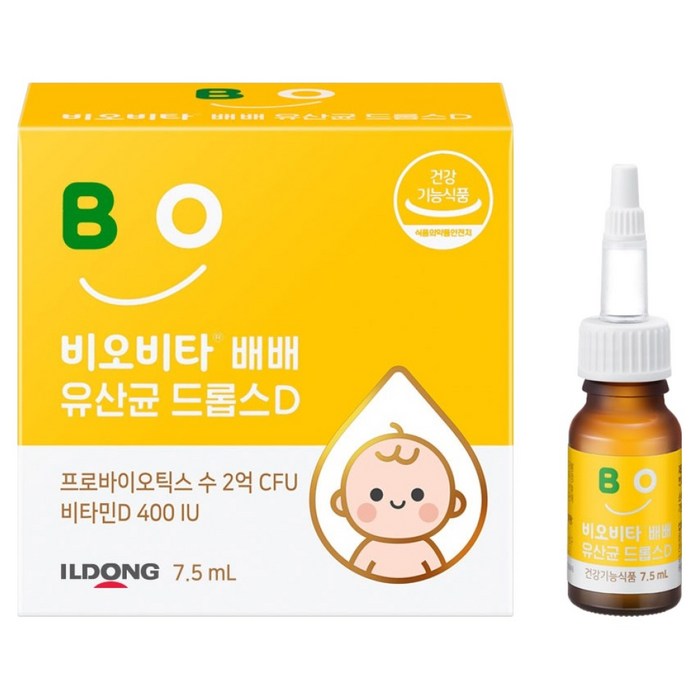 비오비타 유아 배배 유산균 드롭스D, 7.5ml, 1개