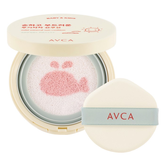 Abka Baby & Kids Hypoallergenic Inorganic Sun Cushion SPF50+ PA++++, 13g, 1 pc