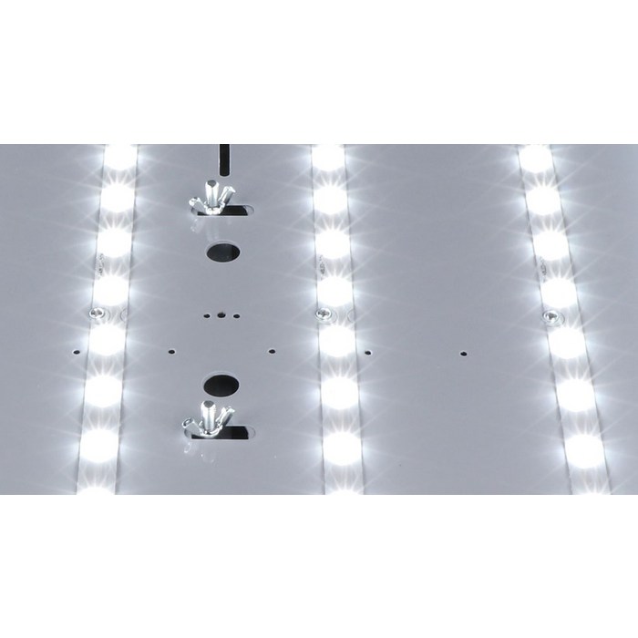 원하 삼성 칩셋 플리커프리 LED 듀얼 스위치 거실 천장등 120W 후기 분석 - 고른 배광을 돕는 투명 커버 및 내부 고정 장치