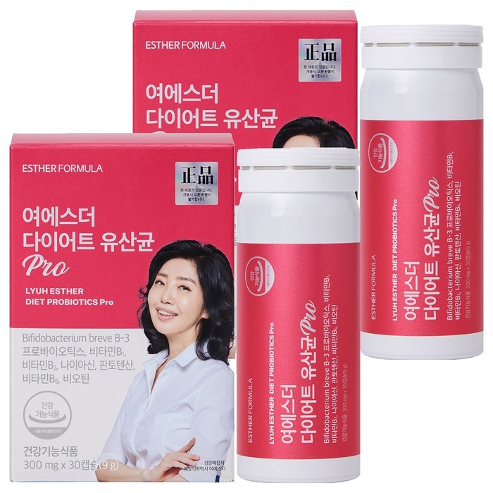 에스더포뮬러 여에스더 다이어트 유산균 Pro 9g, 2개, 30정