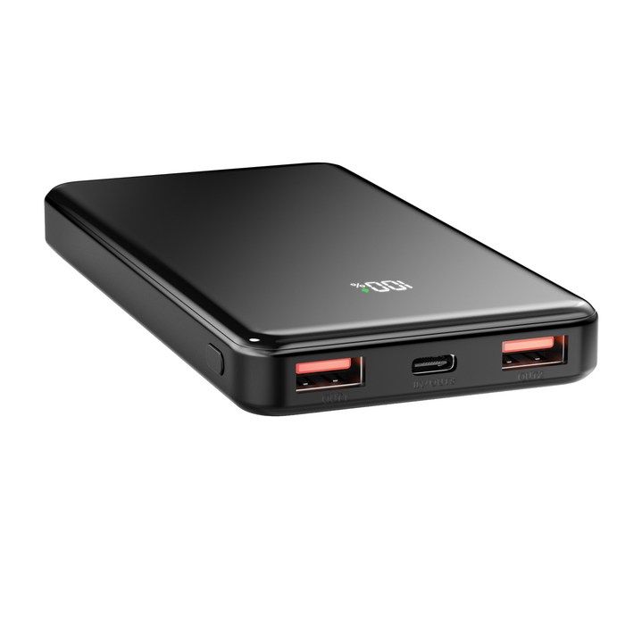 YINTO 고속충전 보조배터리 10000mAh C핀 후기 분석 - 디지털 디스플레이 및 입력단자 상세