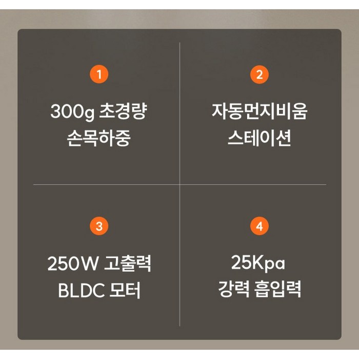 클래파 BLDC 초경량 자동먼지비움 클린스테이션 무선청소기 BVC-S185 후기 분석 - 슬림한 디자인 강조