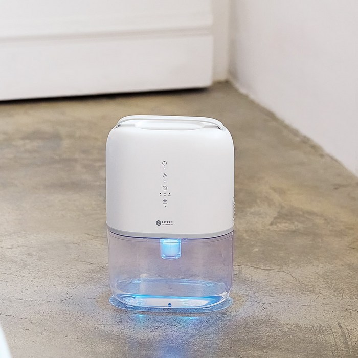롯데알미늄 미니 제습기 450ml, LDH-130 후기 분석 - 물통 분리 모습