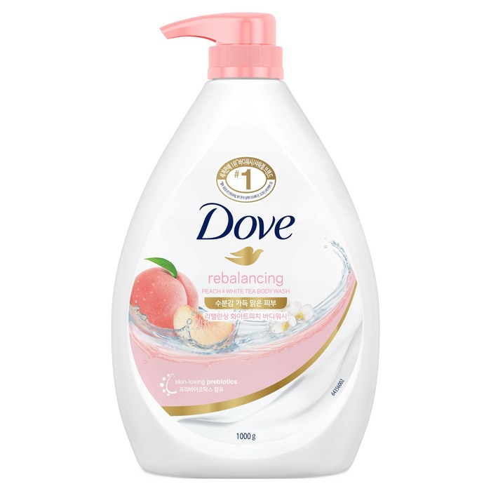 Dove Rebalancing Body Wash White Peach, 1 Kg