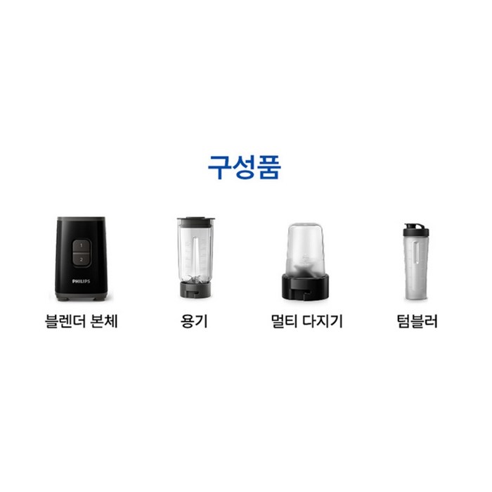 필립스 미니 블렌더 데일리 컬렉션 시리즈 HR2603/90 후기 분석 - 패키지 박스 디자인